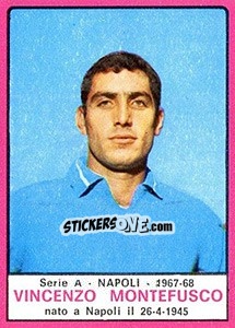 Sticker Vincenzo Montefusco - Calciatori 1967-1968 n. 175 - Panini