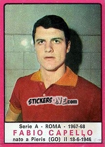 Sticker Fabio Capello - Calciatori 1967-1968 - Panini