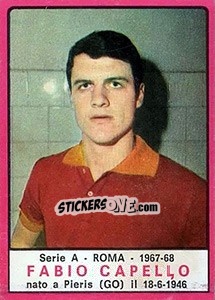 Cromo Fabio Capello - Calciatori 1967-1968 - Panini