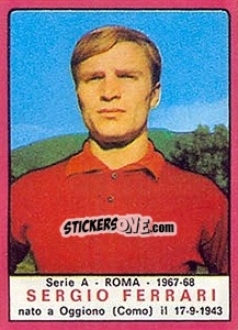 Sticker Sergio Ferrari - Calciatori 1967-1968 - Panini