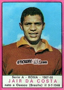 Sticker Jair Da Costa - Calciatori 1967-1968 n. 188 - Panini