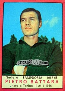 Sticker Pietro Battara - Calciatori 1967-1968 n. 193 - Panini