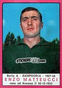 Sticker Enzo Matteucci - Calciatori 1967-1968 - Panini