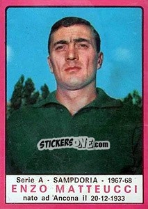 Sticker Enzo Matteucci - Calciatori 1967-1968 n. 195 - Panini