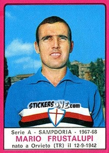 Sticker Mario Frustalupi - Calciatori 1967-1968 - Panini