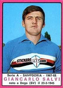 Sticker Giancarlo Salvi - Calciatori 1967-1968 - Panini