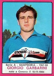 Sticker Giorgio Garbarini - Calciatori 1967-1968 n. 207 - Panini