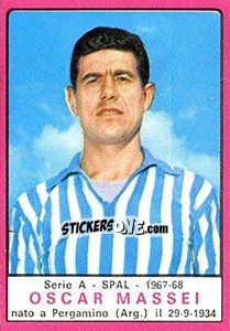 Figurina Oscar Massei - Calciatori 1967-1968 - Panini