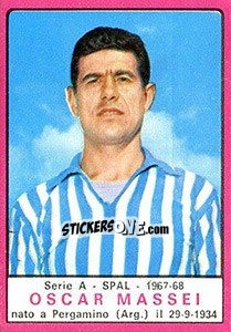 Sticker Oscar Massei - Calciatori 1967-1968 n. 214 - Panini