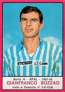 Cromo Gianfranco Bozzao - Calciatori 1967-1968 - Panini