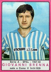 Figurina Giovanni Brenna - Calciatori 1967-1968 - Panini