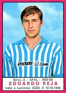 Sticker Edoardo Reja - Calciatori 1967-1968 - Panini
