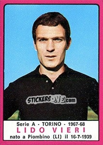 Sticker Lido Vieri - Calciatori 1967-1968 n. 225 - Panini