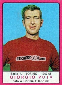 Sticker Giorgio Puia - Calciatori 1967-1968 n. 231 - Panini