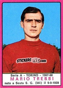 Sticker Mario Trebbi - Calciatori 1967-1968 - Panini
