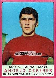 Sticker Angelo Cereser - Calciatori 1967-1968 n. 240 - Panini