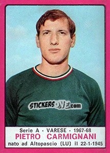 Sticker Pietro Carmignani - Calciatori 1967-1968 - Panini