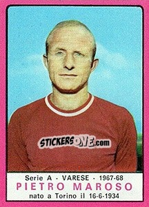 Sticker Pietro Maroso - Calciatori 1967-1968 n. 245 - Panini