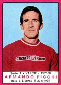 Cromo Armando Picchi - Calciatori 1967-1968 - Panini