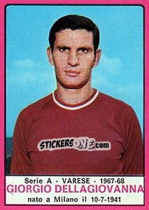 Sticker Giorgio Dellagiovanna - Calciatori 1967-1968 n. 248 - Panini
