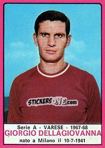 Sticker Giorgio Dellagiovanna - Calciatori 1967-1968 - Panini