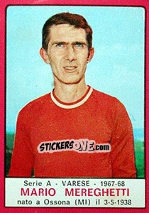 Cromo Mario Mereghetti - Calciatori 1967-1968 - Panini