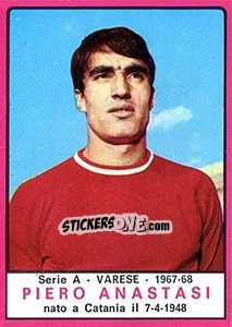 Sticker Piero Anastasi - Calciatori 1967-1968 n. 252 - Panini