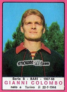 Sticker Gianni Colombo - Calciatori 1967-1968 n. 268 - Panini