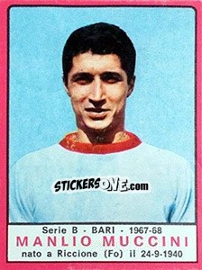 Sticker Manlio Muccini - Calciatori 1967-1968 - Panini