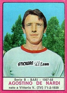 Sticker Agostini De Nardi - Calciatori 1967-1968 - Panini