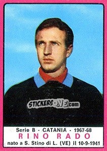 Sticker Rino Rado - Calciatori 1967-1968 - Panini