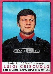 Sticker Luigi Criscuolo - Calciatori 1967-1968 - Panini