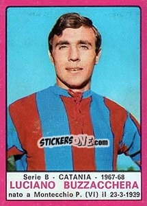 Figurina Luciano Buzzacchera - Calciatori 1967-1968 - Panini