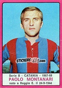 Cromo Paolo Montanari - Calciatori 1967-1968 - Panini