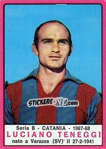 Sticker Luciano Teneggi - Calciatori 1967-1968 n. 284 - Panini