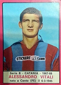 Sticker Alessandro Vitali - Calciatori 1967-1968 n. 287 - Panini