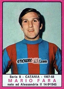 Sticker Mario Fara - Calciatori 1967-1968 n. 288 - Panini