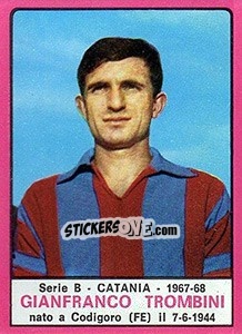 Sticker Gianfranco Trombini - Calciatori 1967-1968 - Panini