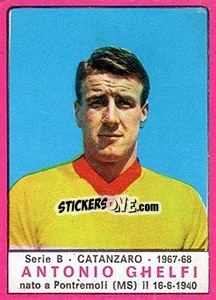 Sticker Antonio Ghelfi - Calciatori 1967-1968 - Panini