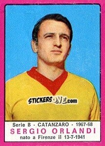 Sticker Sergio Orlandi - Calciatori 1967-1968 n. 301 - Panini