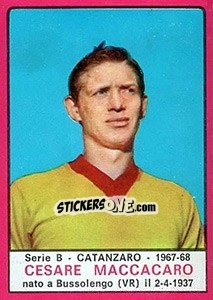 Sticker Cesare Maccacaro - Calciatori 1967-1968 - Panini