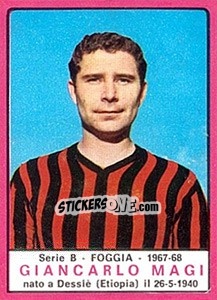Sticker Giancarlo Magi - Calciatori 1967-1968 n. 315 - Panini