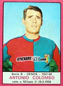 Figurina Antonio Colombo - Calciatori 1967-1968 - Panini