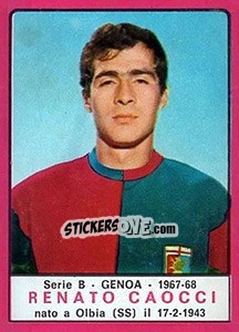 Sticker Renato Caocci - Calciatori 1967-1968 n. 324 - Panini