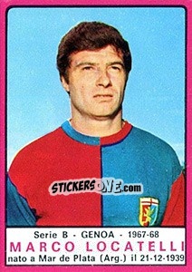 Figurina Marco Locatelli - Calciatori 1967-1968 - Panini