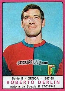 Sticker Roberto Derlin - Calciatori 1967-1968 - Panini