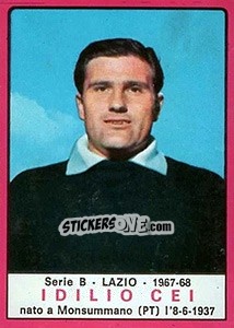 Sticker Idilio Cei - Calciatori 1967-1968 - Panini