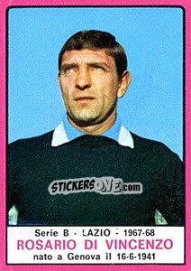 Cromo Rosario Di Vincenzo - Calciatori 1967-1968 - Panini