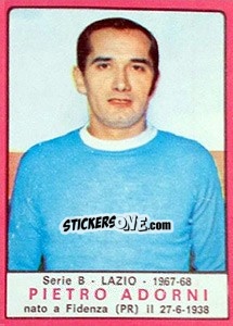 Sticker Pietro Adorni - Calciatori 1967-1968 - Panini