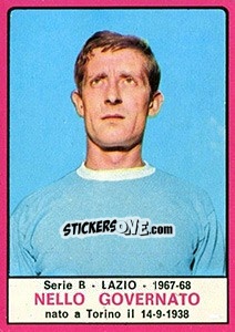 Figurina Nello Governato - Calciatori 1967-1968 - Panini